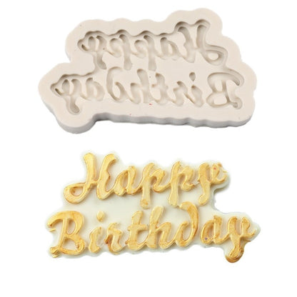 Non Stick Happy Birthday Silicone Baking Mold by HitMyNeed