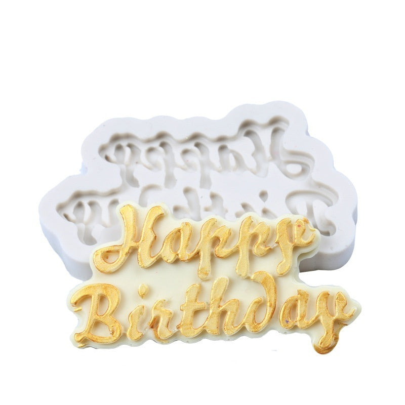 Non Stick Happy Birthday Silicone Baking Mold by HitMyNeed