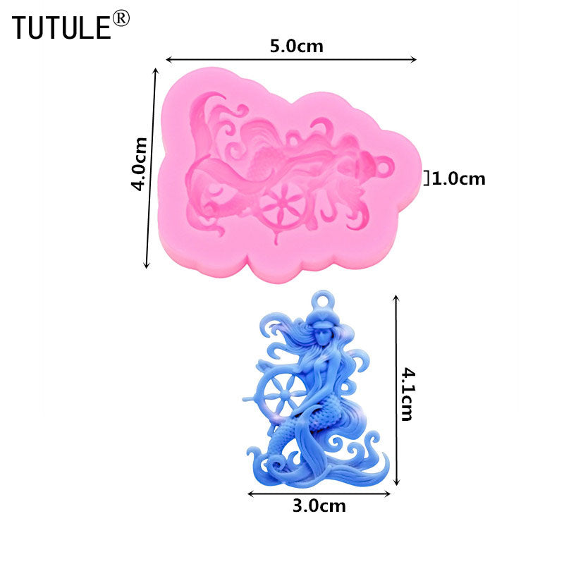 Non Stick Mermaid Silicone Mold for Baking & Crafts by HitMyNeed