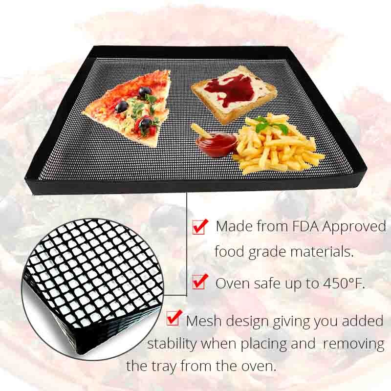 Non Stick Mesh Oven Tray for Crisp Baking 28cm by HitMyNeed