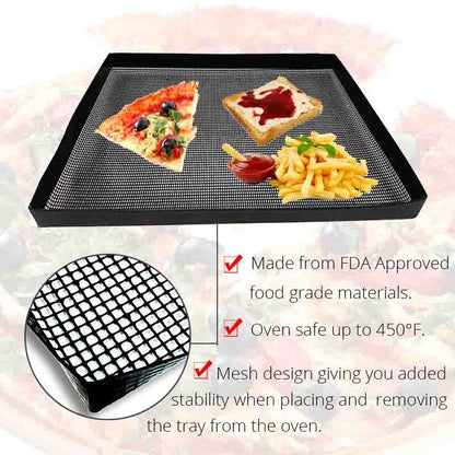 Non Stick Mesh Oven Tray for Crisp Baking 28cm by HitMyNeed