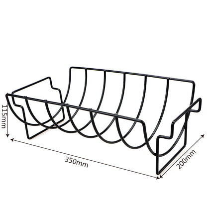 Non Stick Metal Rib Rack for Grill and Oven by HitMyNeed