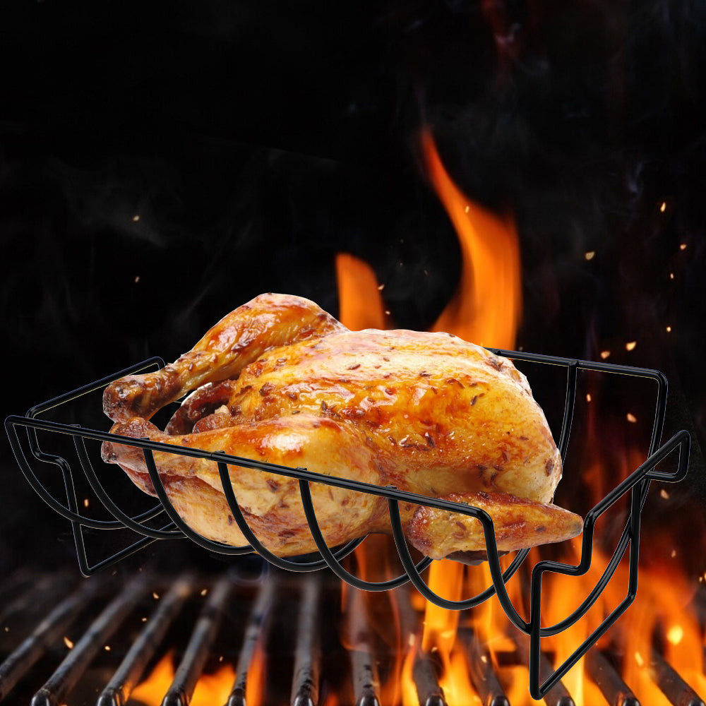 Non Stick Metal Rib Rack for Grill and Oven by HitMyNeed