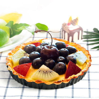 Non-Stick Metal Tart Pans with Removable Base, 6-Pack by HitMyNeed