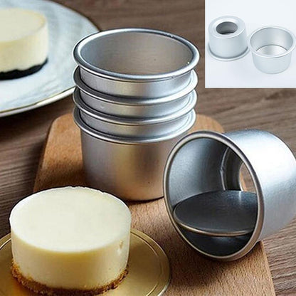 Non Stick Mini Cake Pans Set of 5 with Removable Base by HitMyNeed