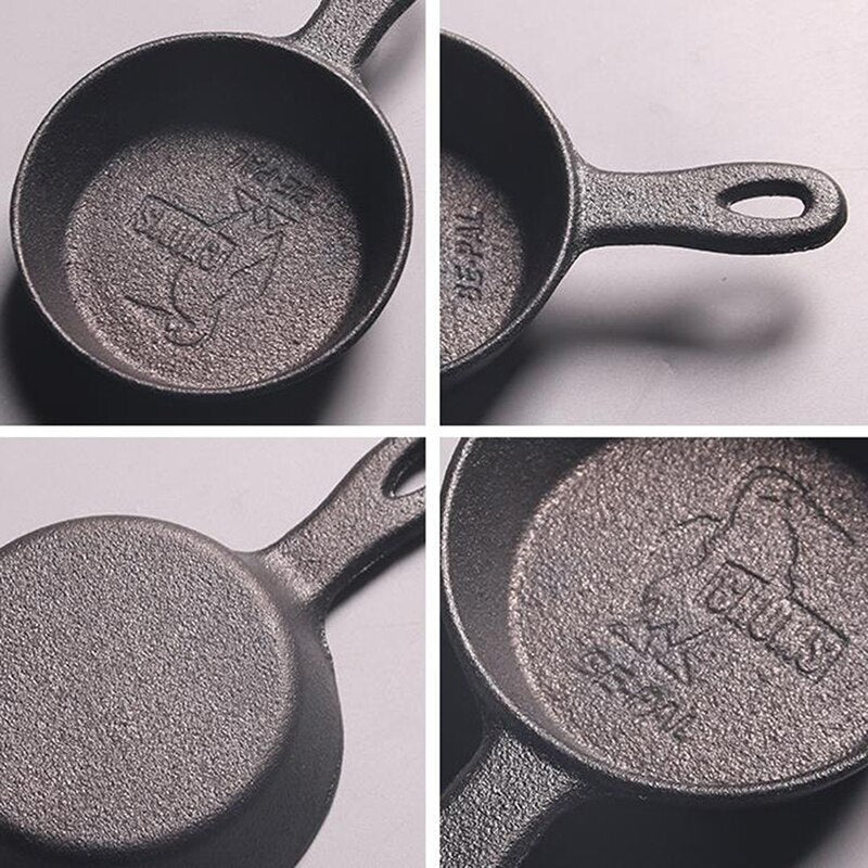 Non Stick Mini Cast Iron Pan for Everyday Cooking by HitMyNeed