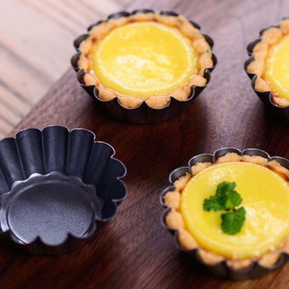 Non-Stick Mini Tart Pans Set of 12 by HitMyNeed
