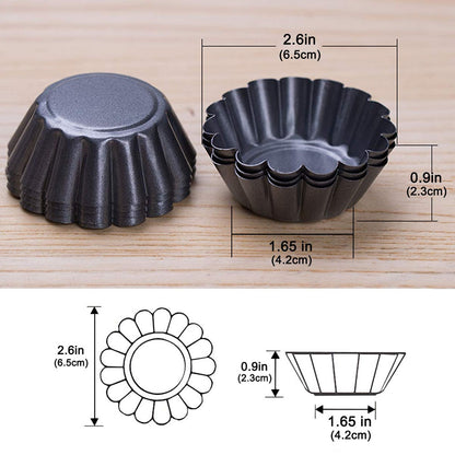 Non-Stick Mini Tart Pans Set of 12 by HitMyNeed