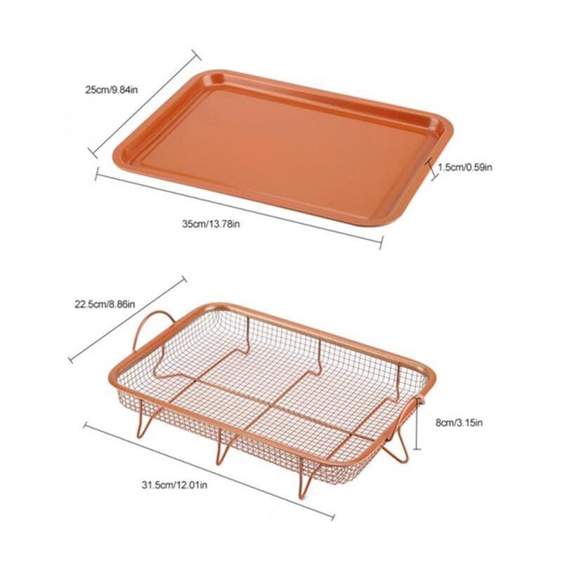 Non Stick Oil Drip Tray with Rack and Catch Pan by HitMyNeed