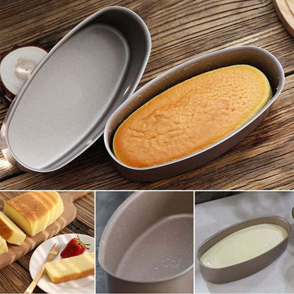 Non Stick Oval Cake Pan Carbon Steel 22 cm by HitMyNeed
