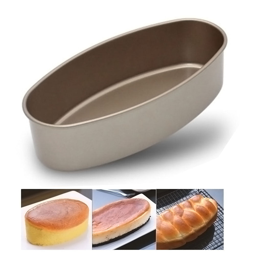 Non Stick Oval Cake Pan Carbon Steel 22 cm by HitMyNeed
