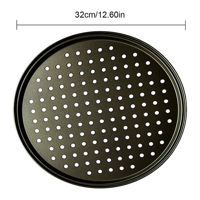 Non-Stick Pizza Baking Trays 32cm (Set of 2) by HitMyNeed