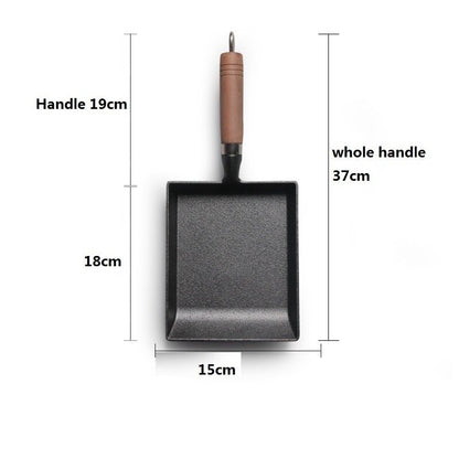 Non-Stick Rectangular Tamagoyaki Frying Pan 18 x 15cm by HitMyNeed