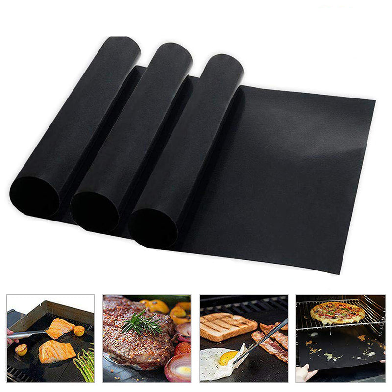 Non Stick Reusable Grill Mats Set (3 Pieces) by HitMyNeed