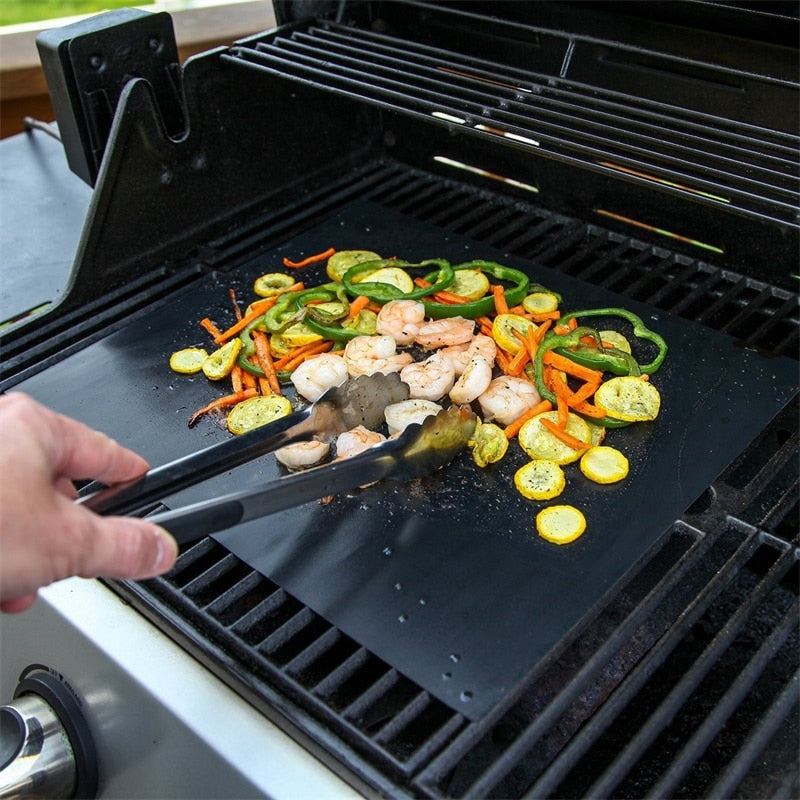 Non Stick Reusable Grill Mats Set (3 Pieces) by HitMyNeed