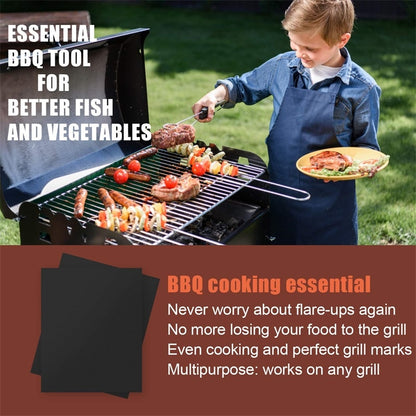 Non Stick Reusable Grill Mats Set (3 Pieces) by HitMyNeed