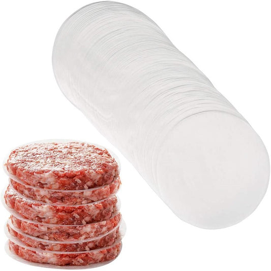 Non-Stick Round Burger Paper Sheets (100 Pack) by HitMyNeed