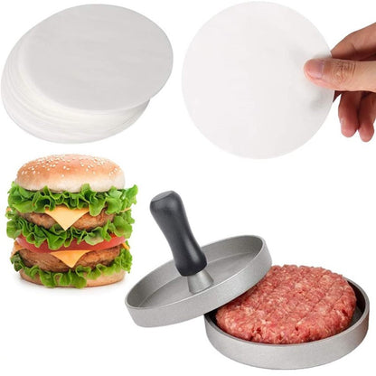 Non-Stick Round Burger Paper Sheets (100 Pack) by HitMyNeed