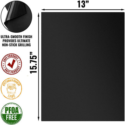 Non Stick Silicone BBQ Grill Mat 40 x 33 cm by HitMyNeed