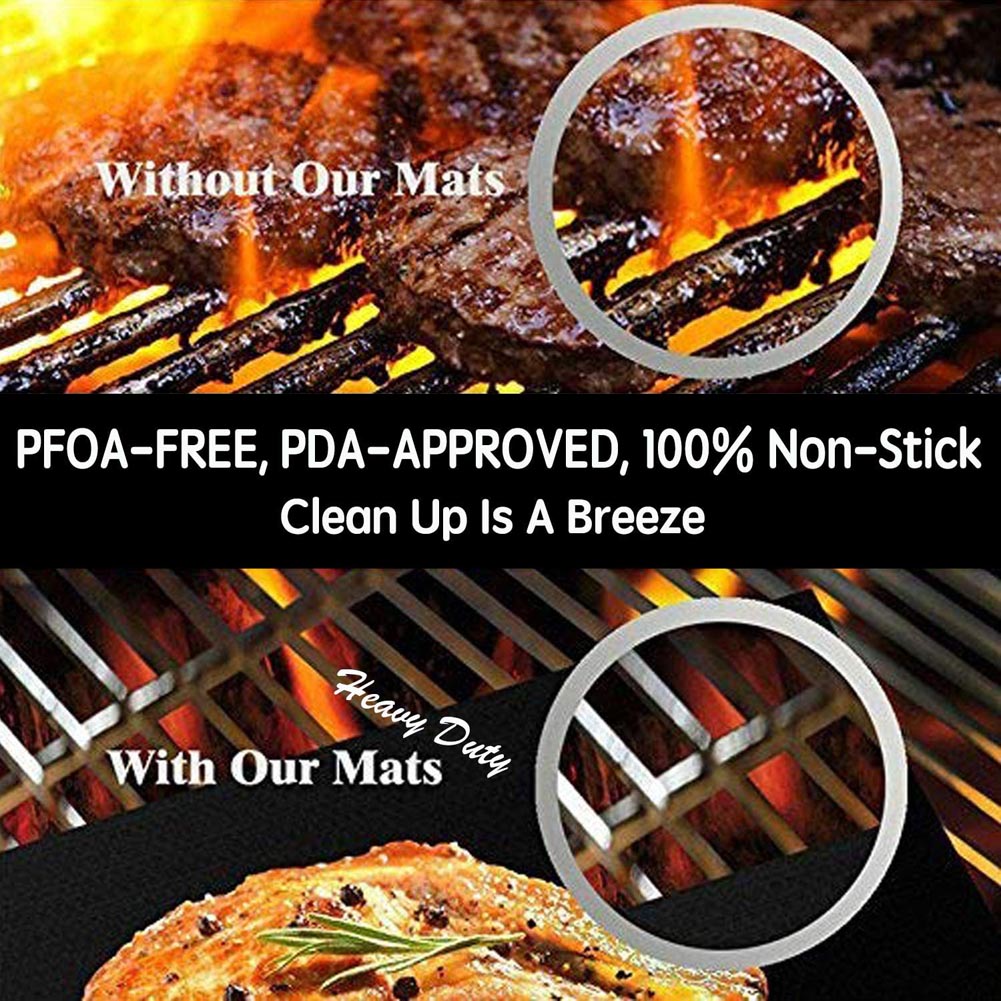 Non Stick Silicone BBQ Grill Mat 40 x 33 cm by HitMyNeed