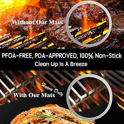 Non Stick Silicone BBQ Grill Mat 40 x 33 cm by HitMyNeed