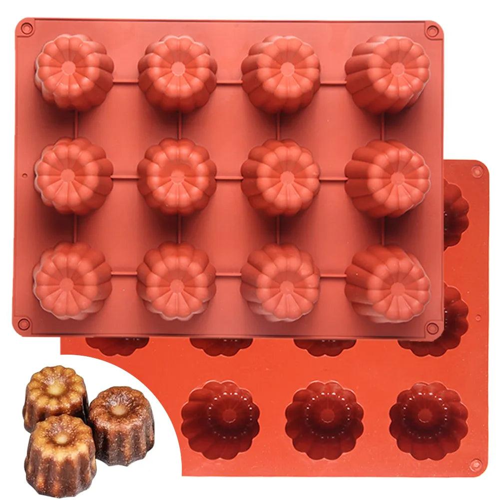 Non Stick Silicone Canele Mold for Baking 15 Slots by HitMyNeed
