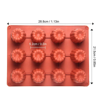 Non Stick Silicone Canele Mold for Baking by HitMyNeed