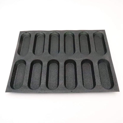 Non-Stick Silicone Hot Dog Bun Baking Pan by HitMyNeed