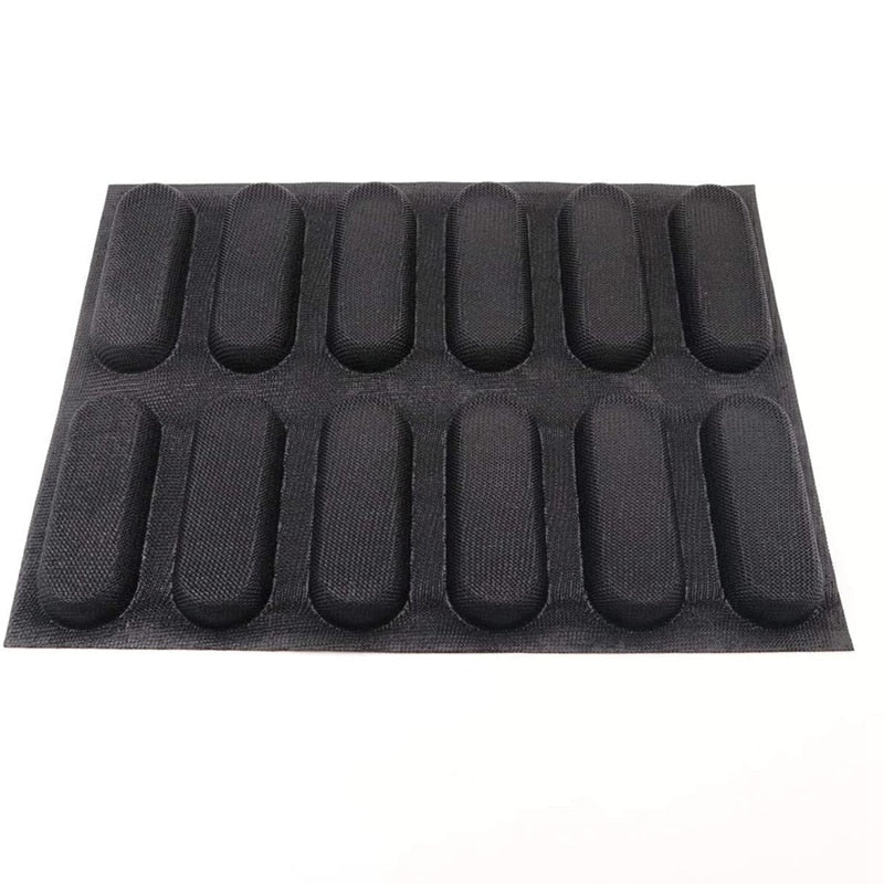 Non-Stick Silicone Hot Dog Bun Baking Pan by HitMyNeed