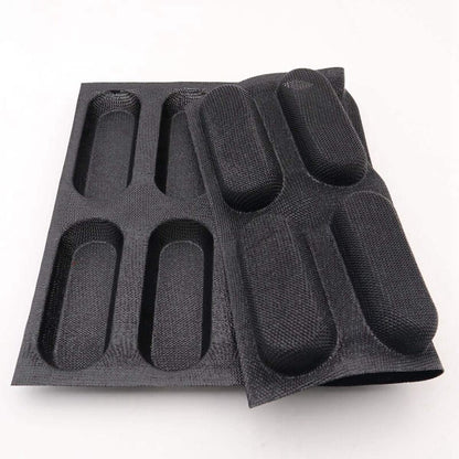 Non-Stick Silicone Hot Dog Bun Baking Pan by HitMyNeed
