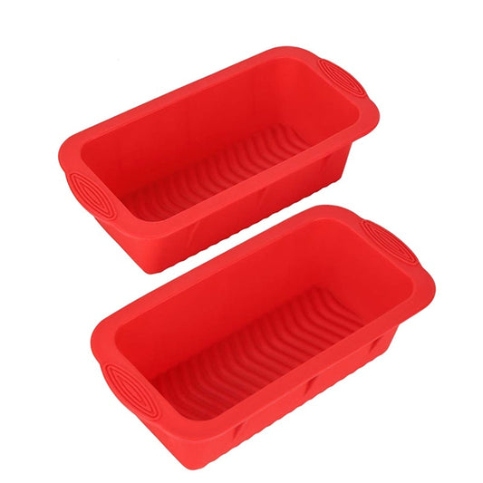 Non Stick Silicone Loaf Pan Set of 2 by HitMyNeed