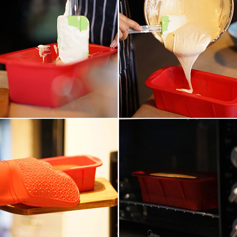Non Stick Silicone Loaf Pan Set of 2 by HitMyNeed