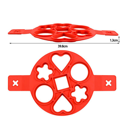 Non-Stick Silicone Pancake & Egg Mold, 6-Cavity by HitMyNeed