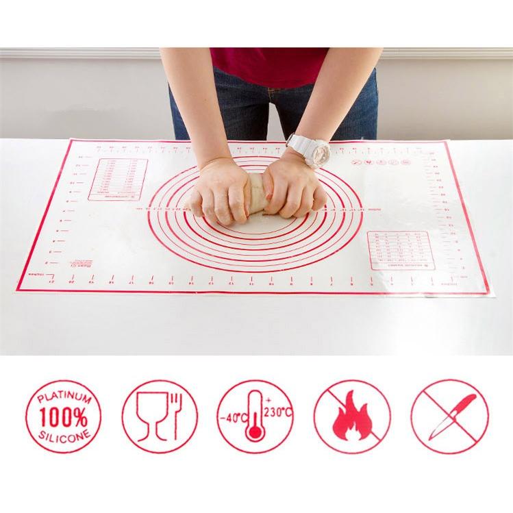 Non-Stick Silicone Pastry Mat with Measurements by HitMyNeed
