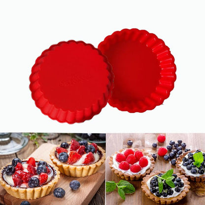 Non Stick Silicone Tart Mold Set of 3 by HitMyNeed