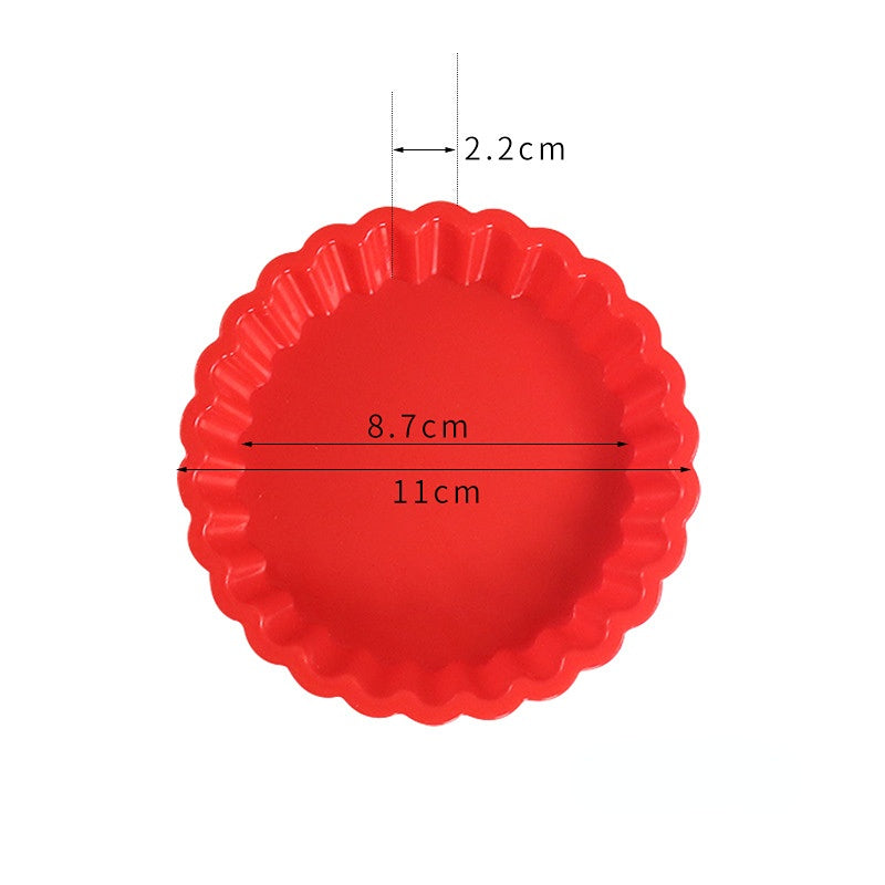 Non Stick Silicone Tart Mold Set of 3 by HitMyNeed