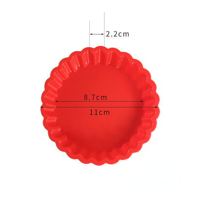 Non Stick Silicone Tart Mold Set of 3 by HitMyNeed