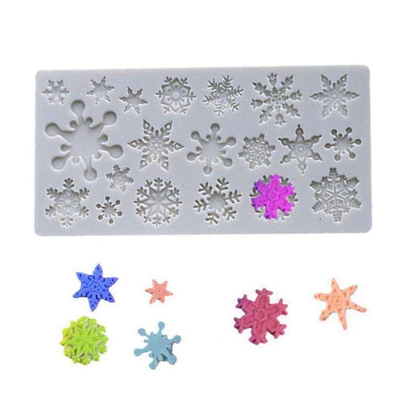 Non Stick Snowflake Silicone Mold for Holiday Treats by HitMyNeed