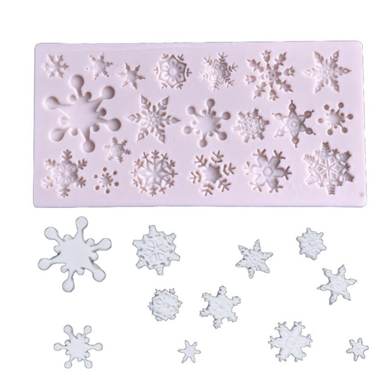Non Stick Snowflake Silicone Mold for Holiday Treats by HitMyNeed