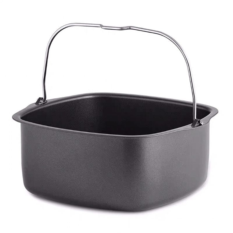 Non-Stick Square Air Fryer Cake Pan with Handle by HitMyNeed