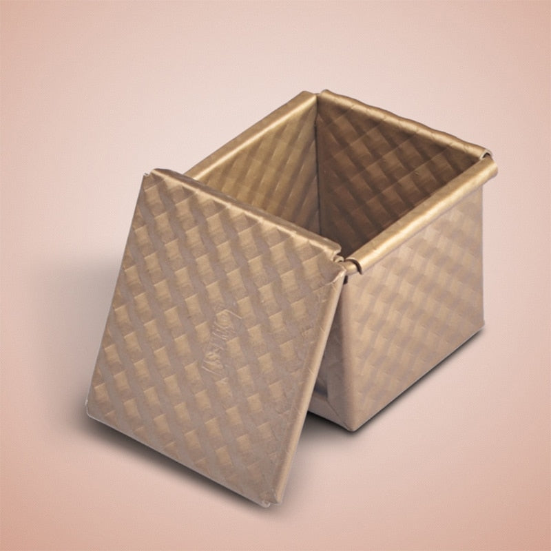 Non-Stick Square Bread Pan with Lid by HitMyNeed