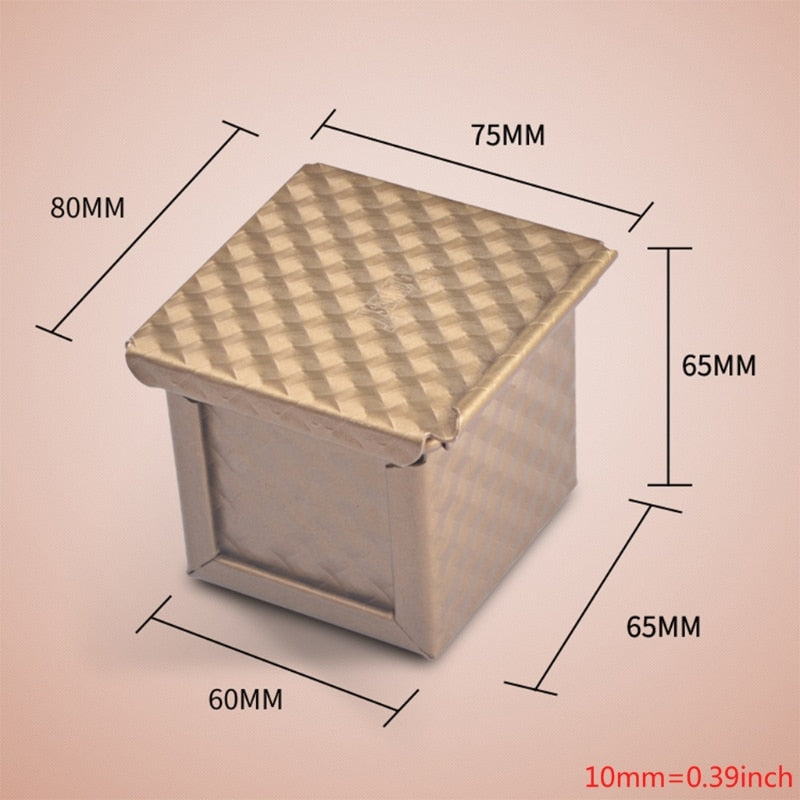 Non-Stick Square Bread Pan with Lid by HitMyNeed
