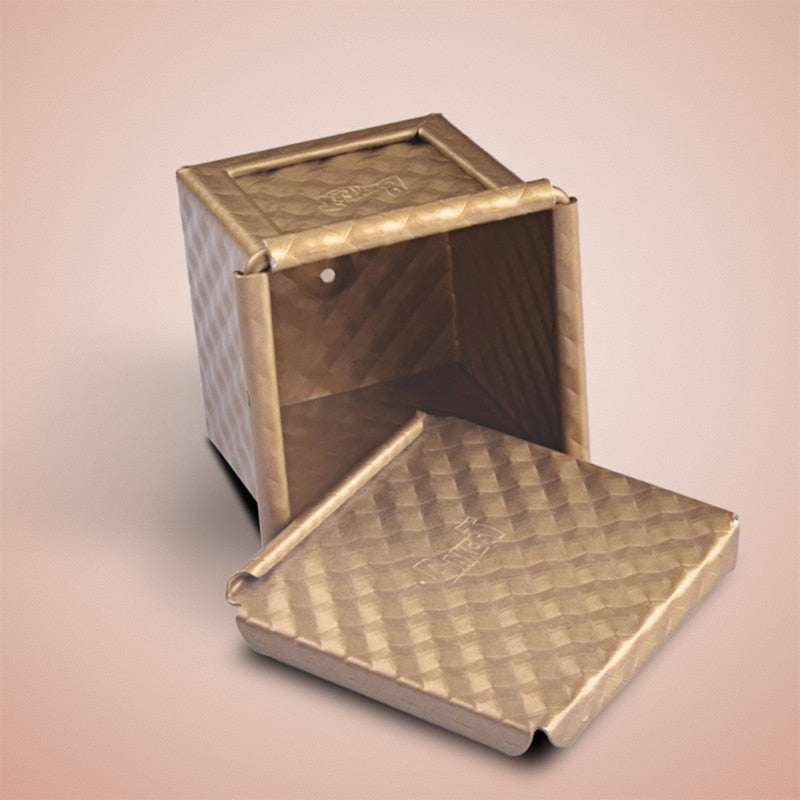 Non-Stick Square Bread Pan with Lid by HitMyNeed