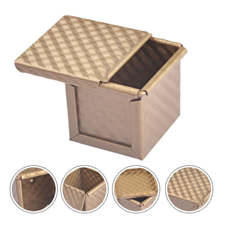 Non-Stick Square Bread Pan with Lid by HitMyNeed