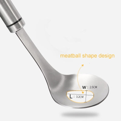 Non Stick Stainless Steel Meatball Shaping Spoon by HitMyNeed