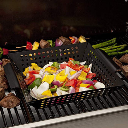 Non Stick Stainless Steel Vegetable Grill Basket by HitMyNeed