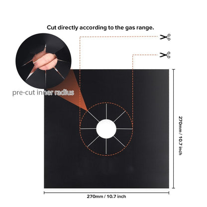 Non-Stick Stove Top Covers Set of 4 by HitMyNeed