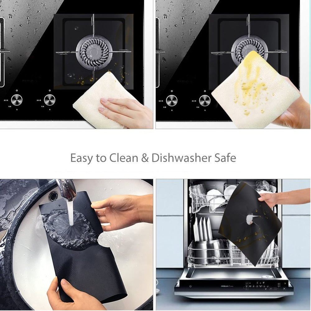 Non-Stick Stove Top Covers Set of 4 by HitMyNeed