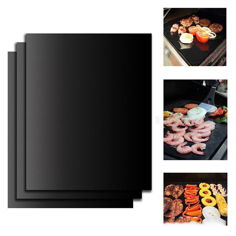 Non-Stick Teflon BBQ Grill Mat 40 x 33cm by HitMyNeed