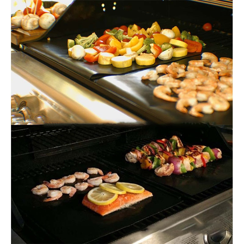 Non-Stick Teflon BBQ Grill Mat 40 x 33cm by HitMyNeed
